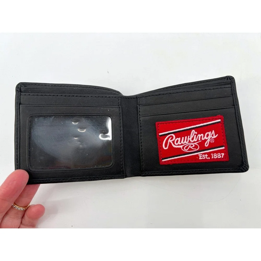 Rawlings Heart of the Hide Bi-Fold Leather Wallet Black
